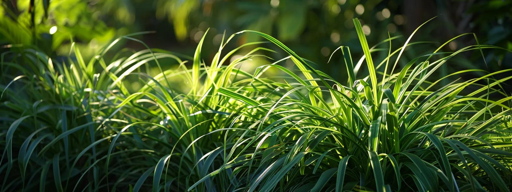 vibrant, lush green bermuda grass basking in the bright sunlight of a perfectly manicured yard.